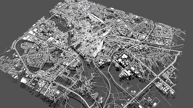 Cityscape Rzeszow Poland 3D model 6