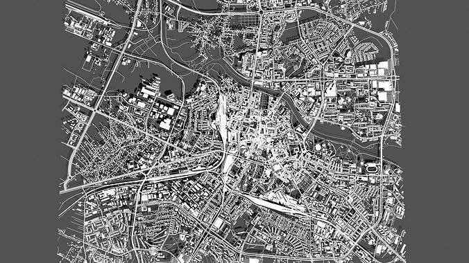 Cityscape Rzeszow Poland 3D model 3