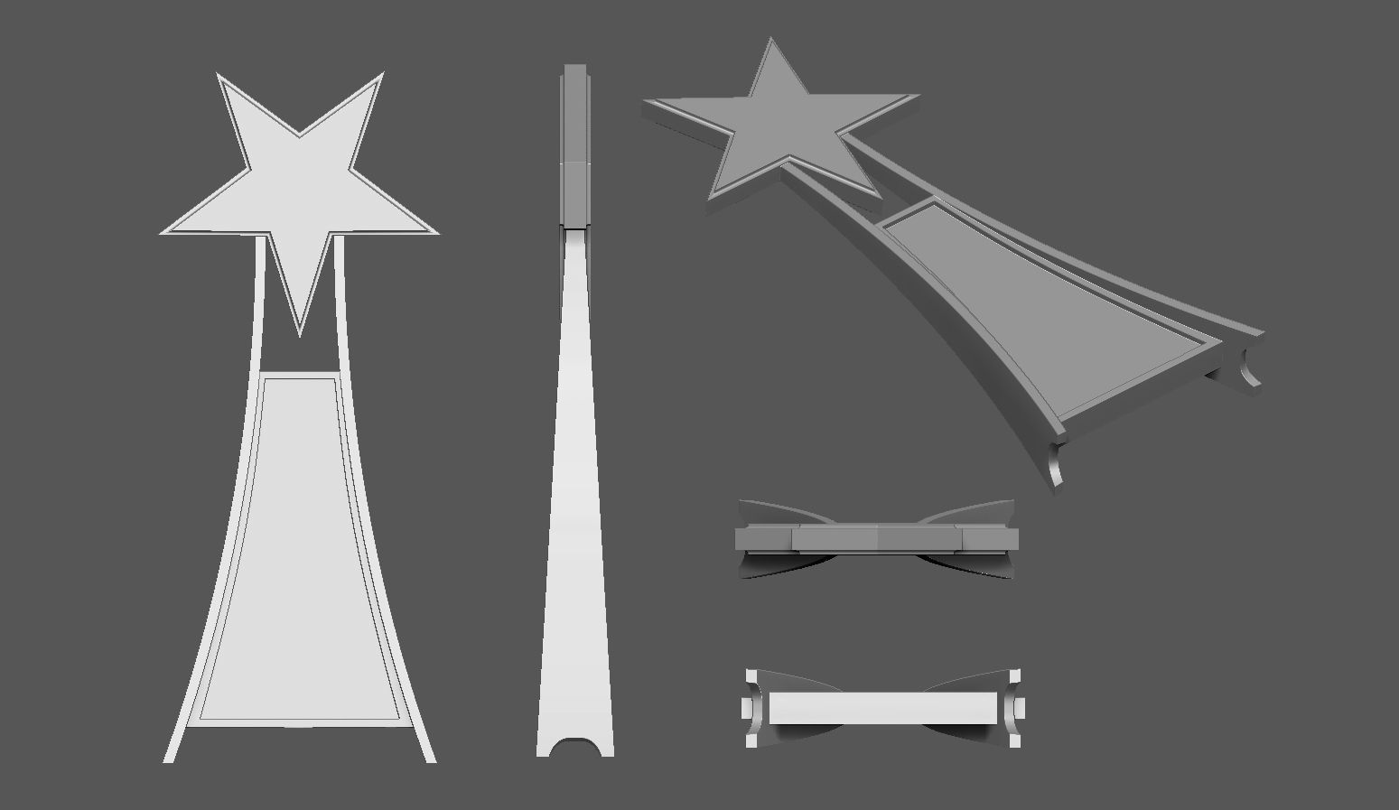 Star Award 3D print model_3