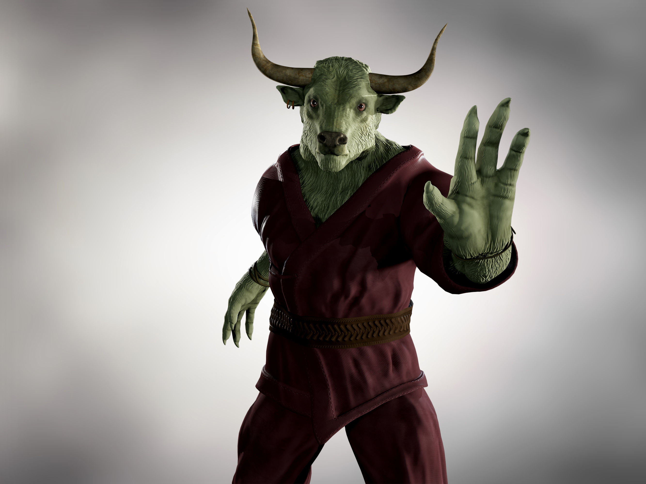 Rintrah  Low-poly 3D model_6