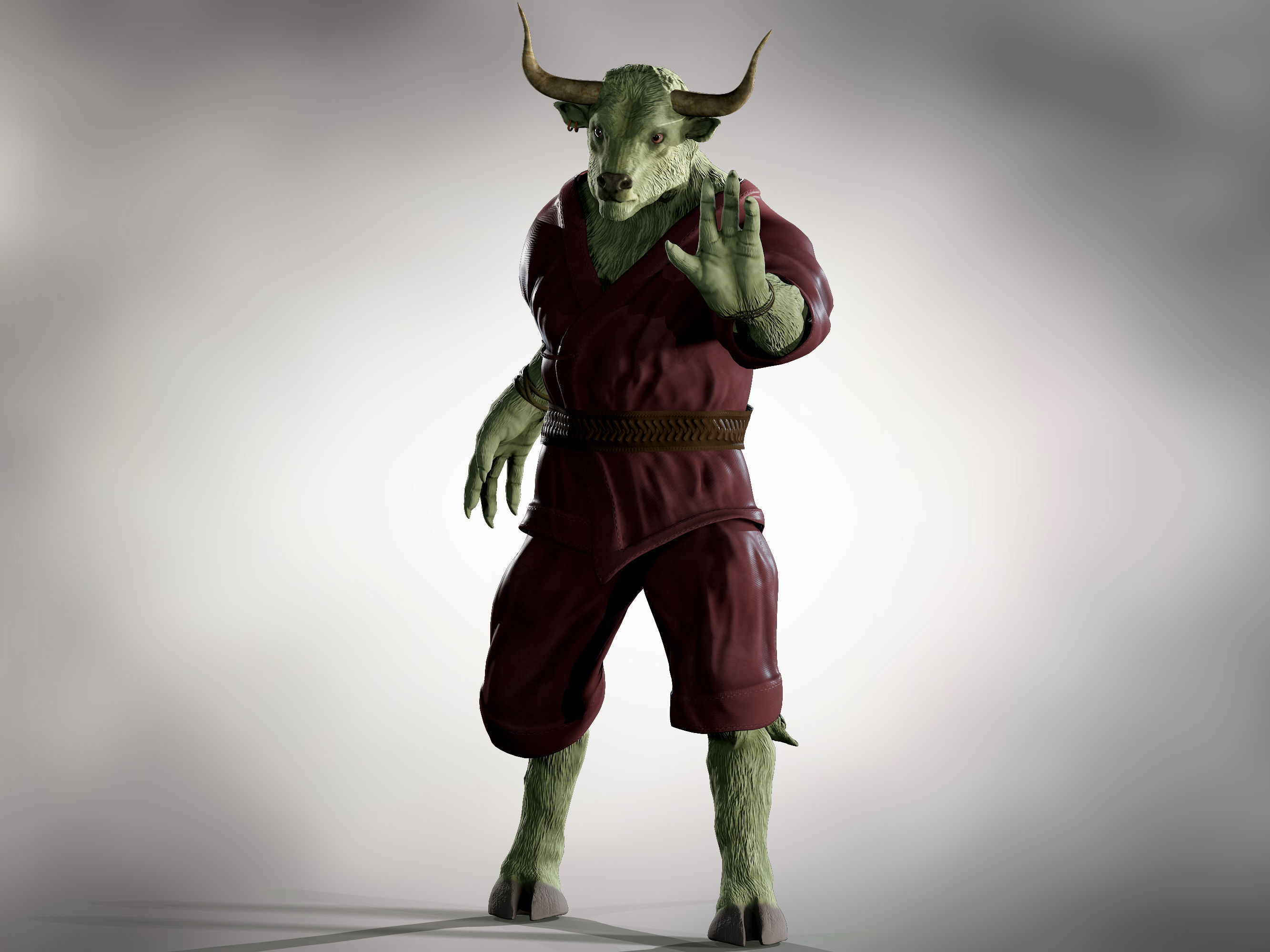 Rintrah  Low-poly 3D model_2