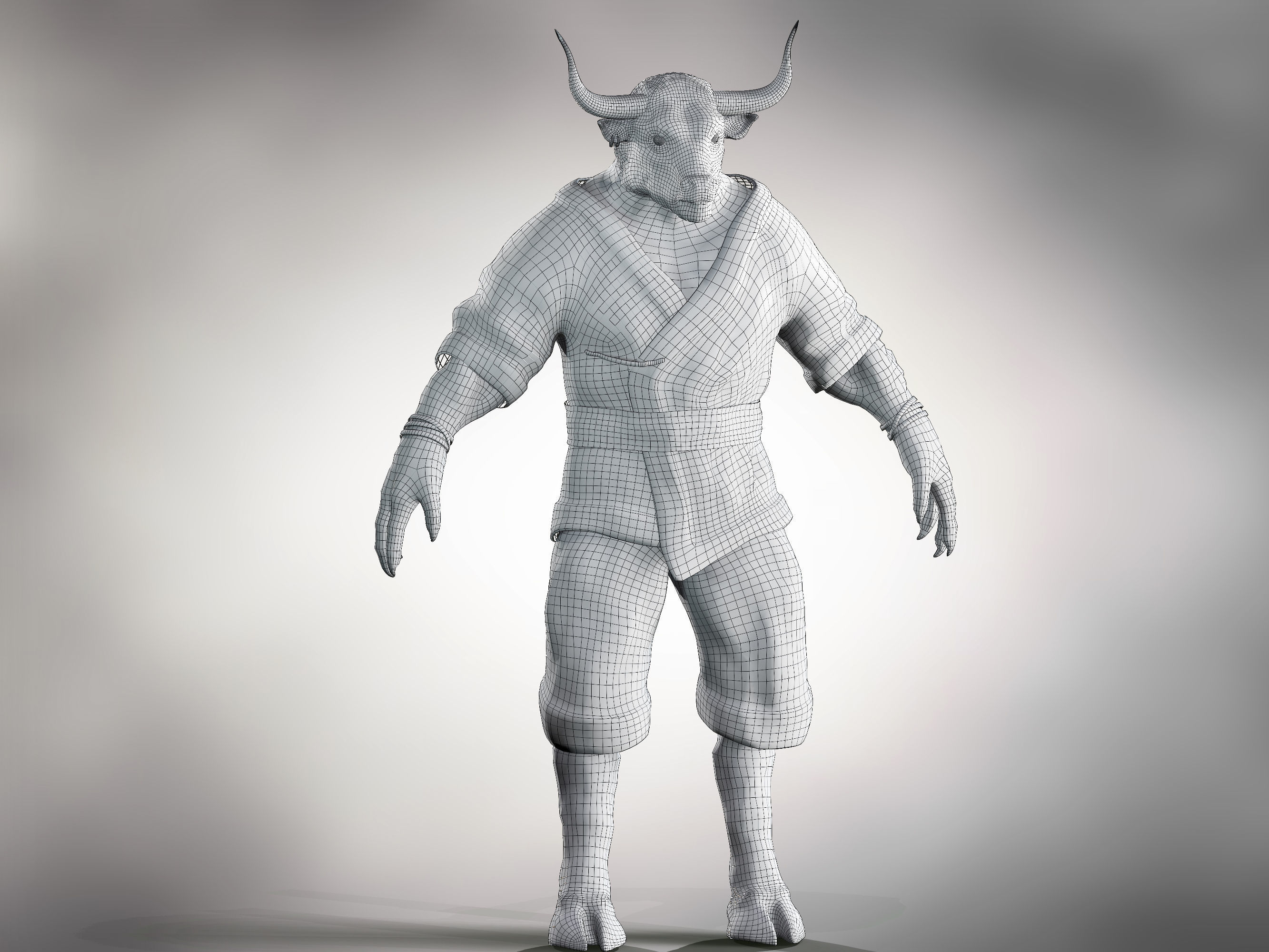 Rintrah  Low-poly 3D model_9