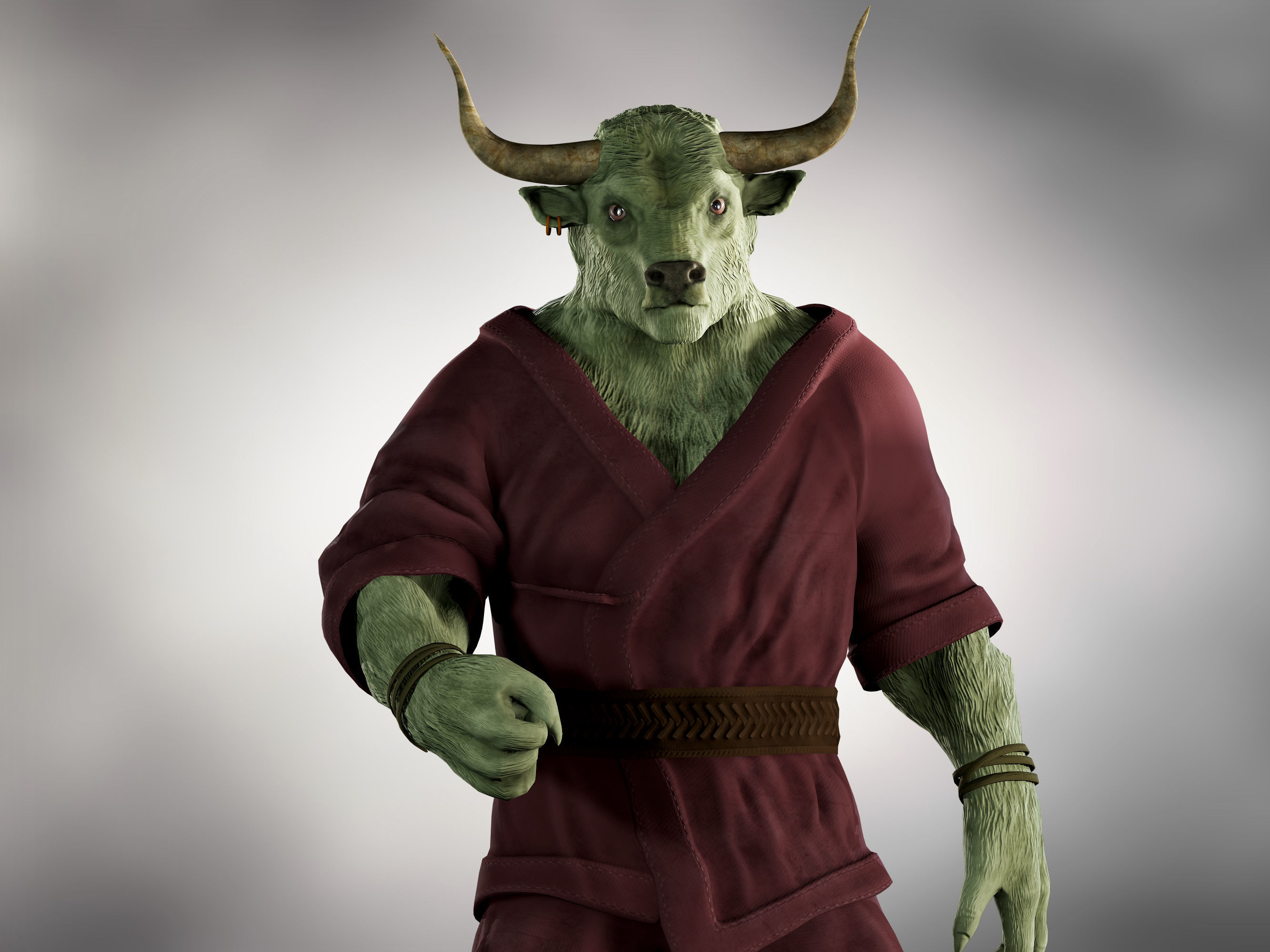 Rintrah  Low-poly 3D model_3