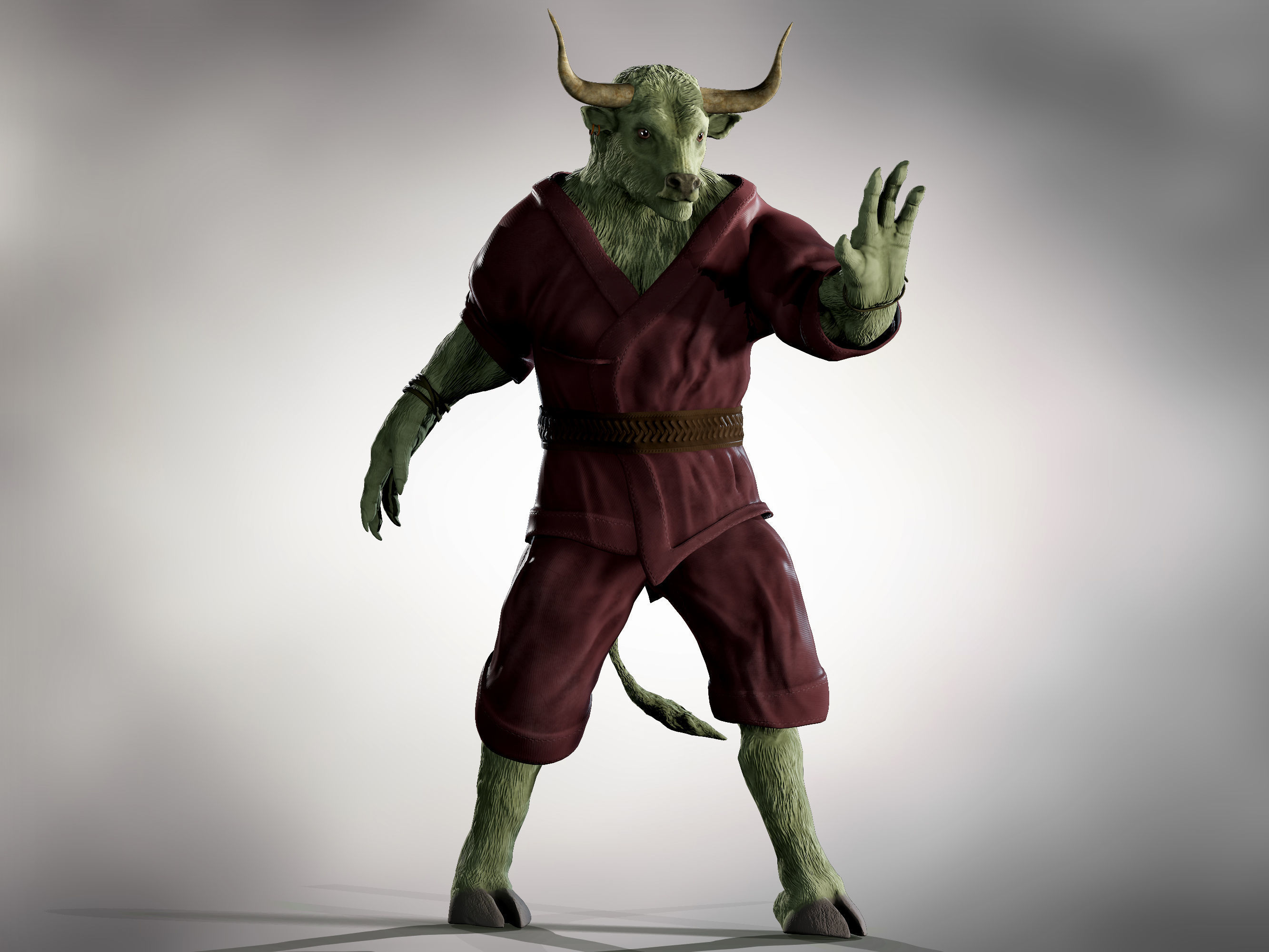 Rintrah  Low-poly 3D model_5