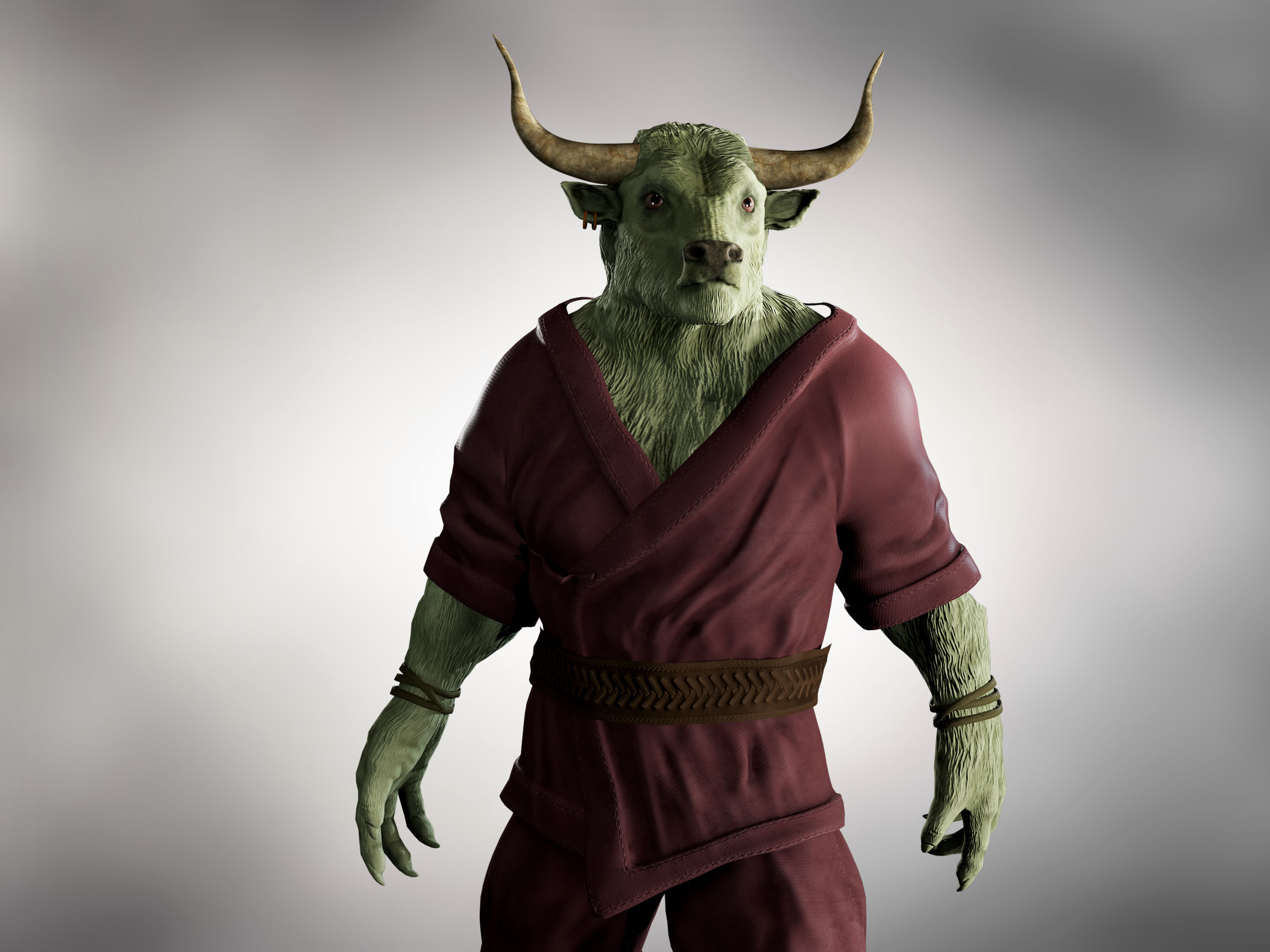 Rintrah  Low-poly 3D model_4