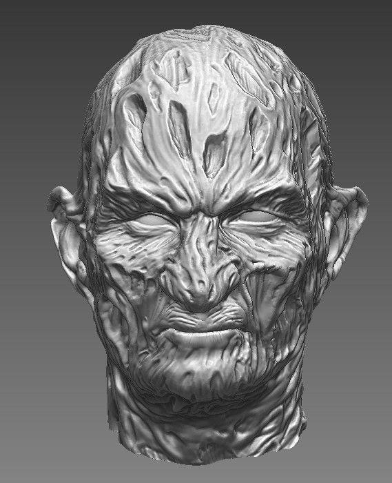 Freddy Krueger head - Printable impresion 3d 3D print model_1