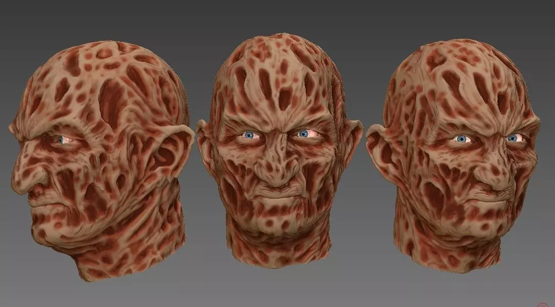 Freddy Krueger head - Printable impresion 3d 3D print model_0