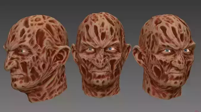 Freddy Krueger head - Printable impresion 3d 3D print model
