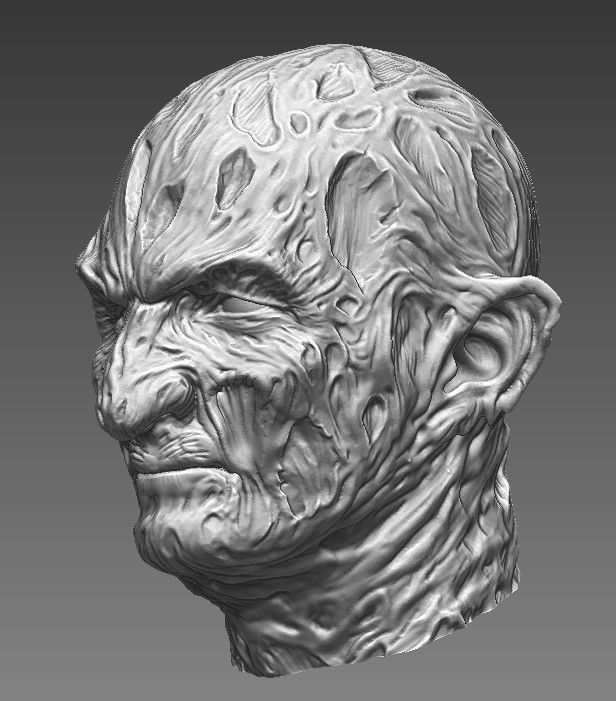 Freddy Krueger head - Printable impresion 3d 3D print model_3