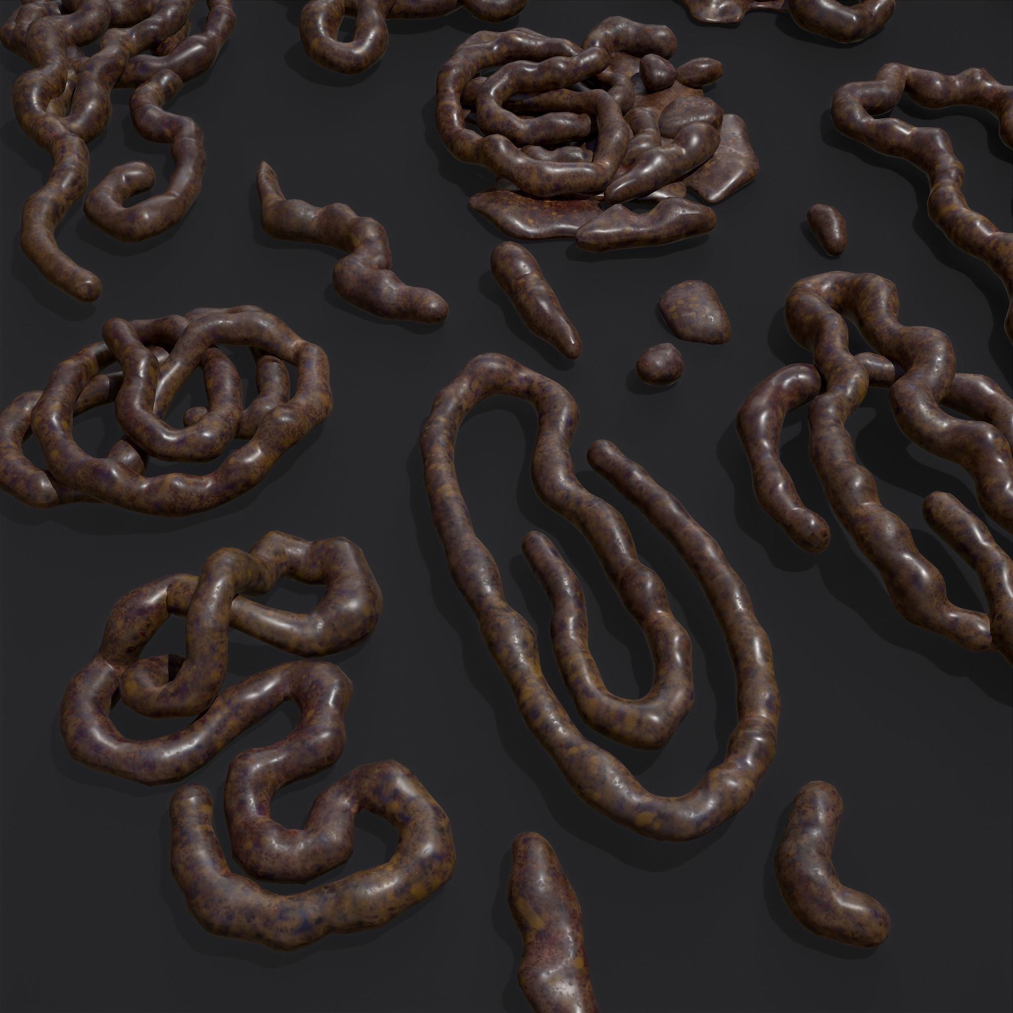 Intestines Piles Low-poly 3D model_35