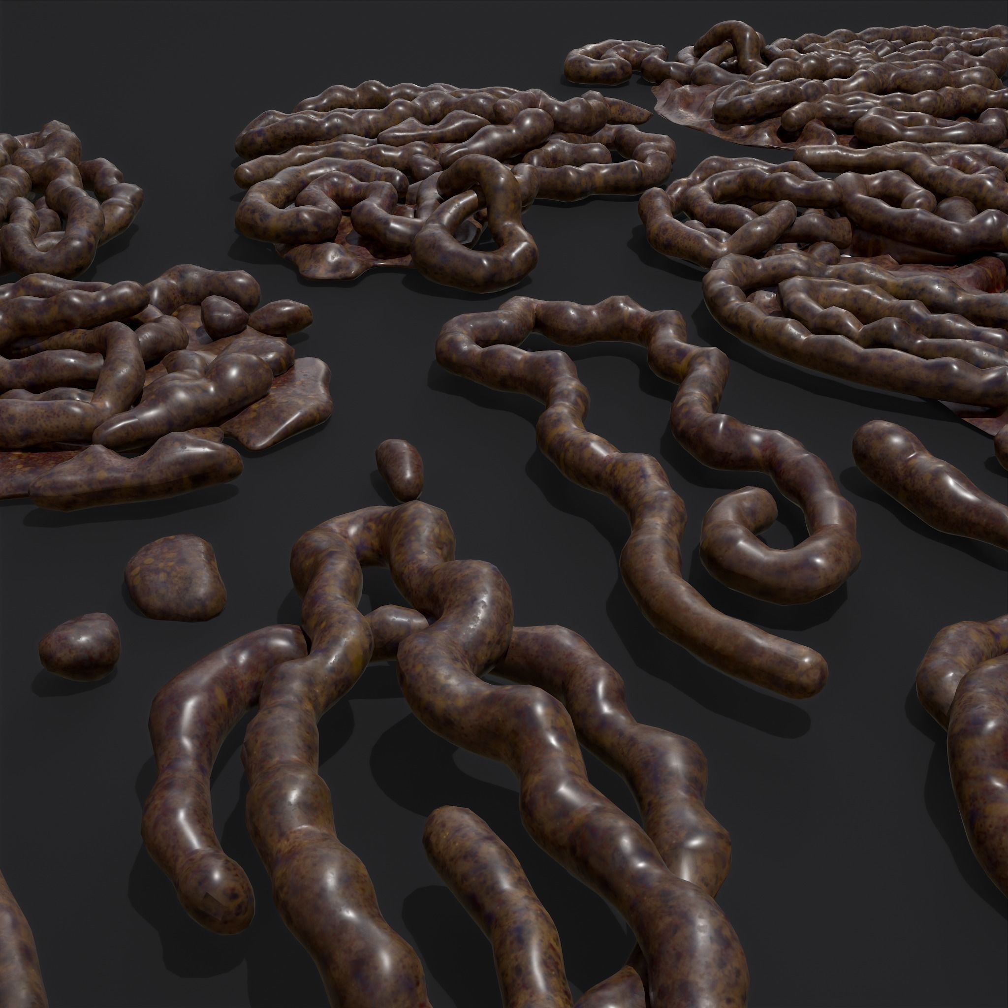 Intestines Piles Low-poly 3D model_41