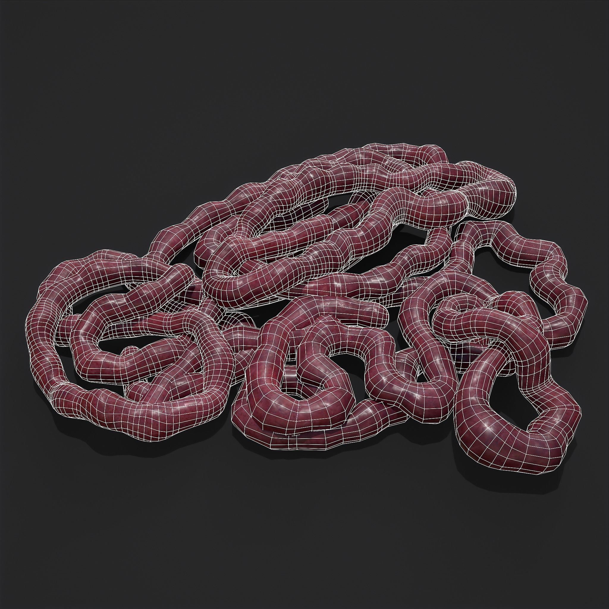 Intestines Piles Low-poly 3D model_18