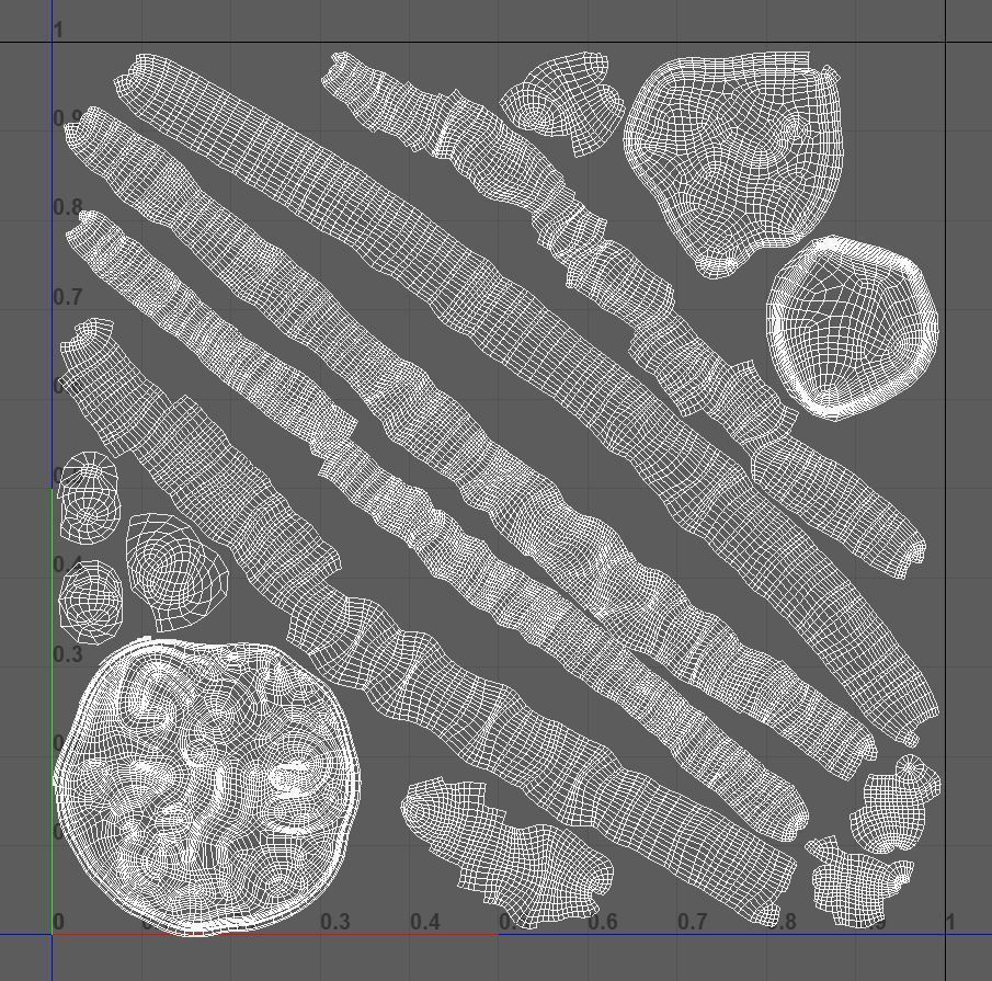 Intestines Piles Low-poly 3D model_42