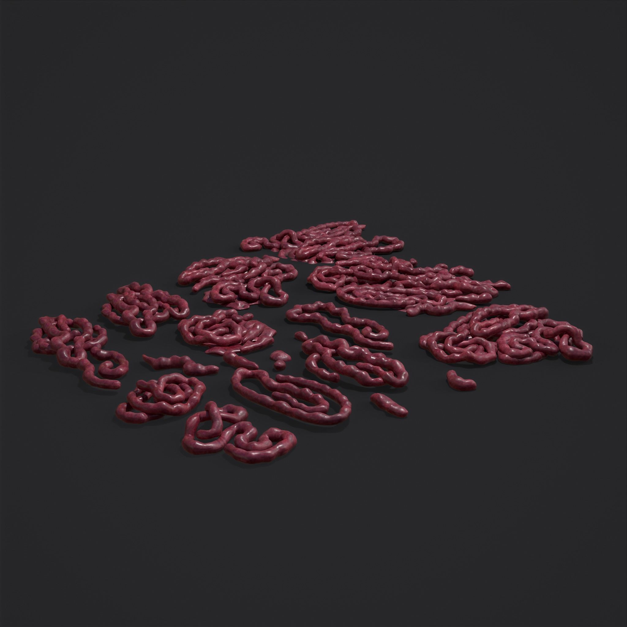 Intestines Piles Low-poly 3D model_28