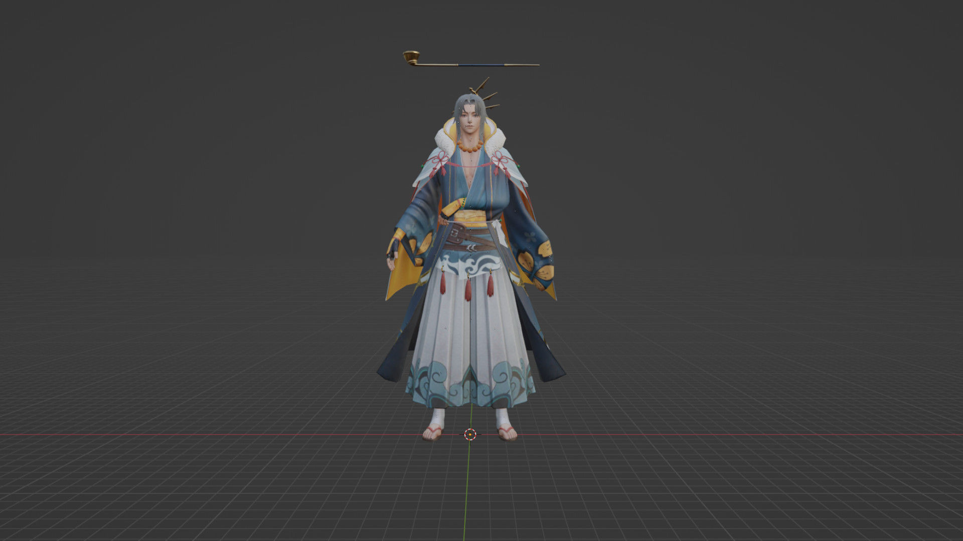 Warrior Man Low-poly 3D model_3