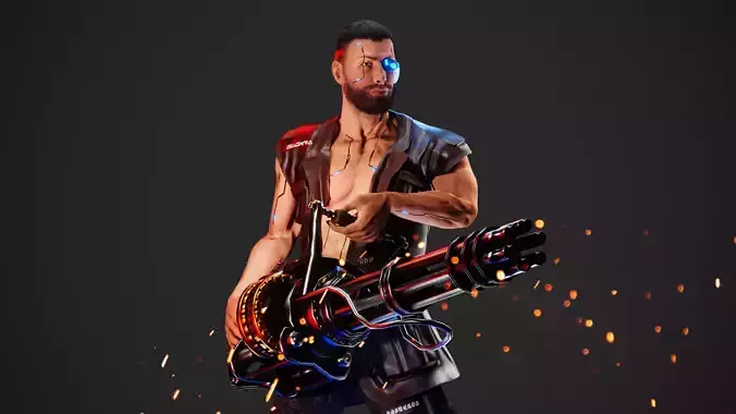 Cyberpunk  Chernobog Robot