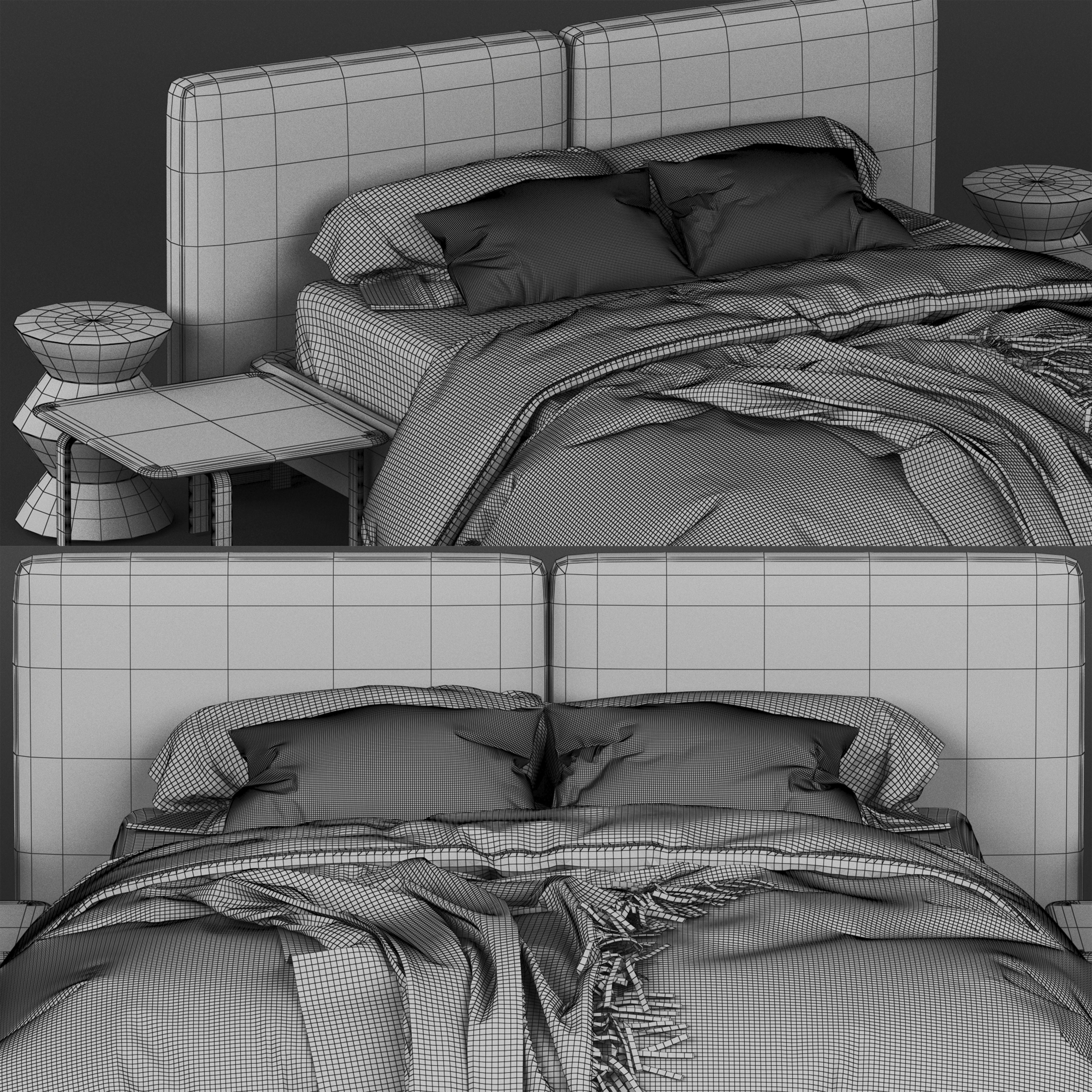 Bed Minotti Tatlin Cover 3D model_3