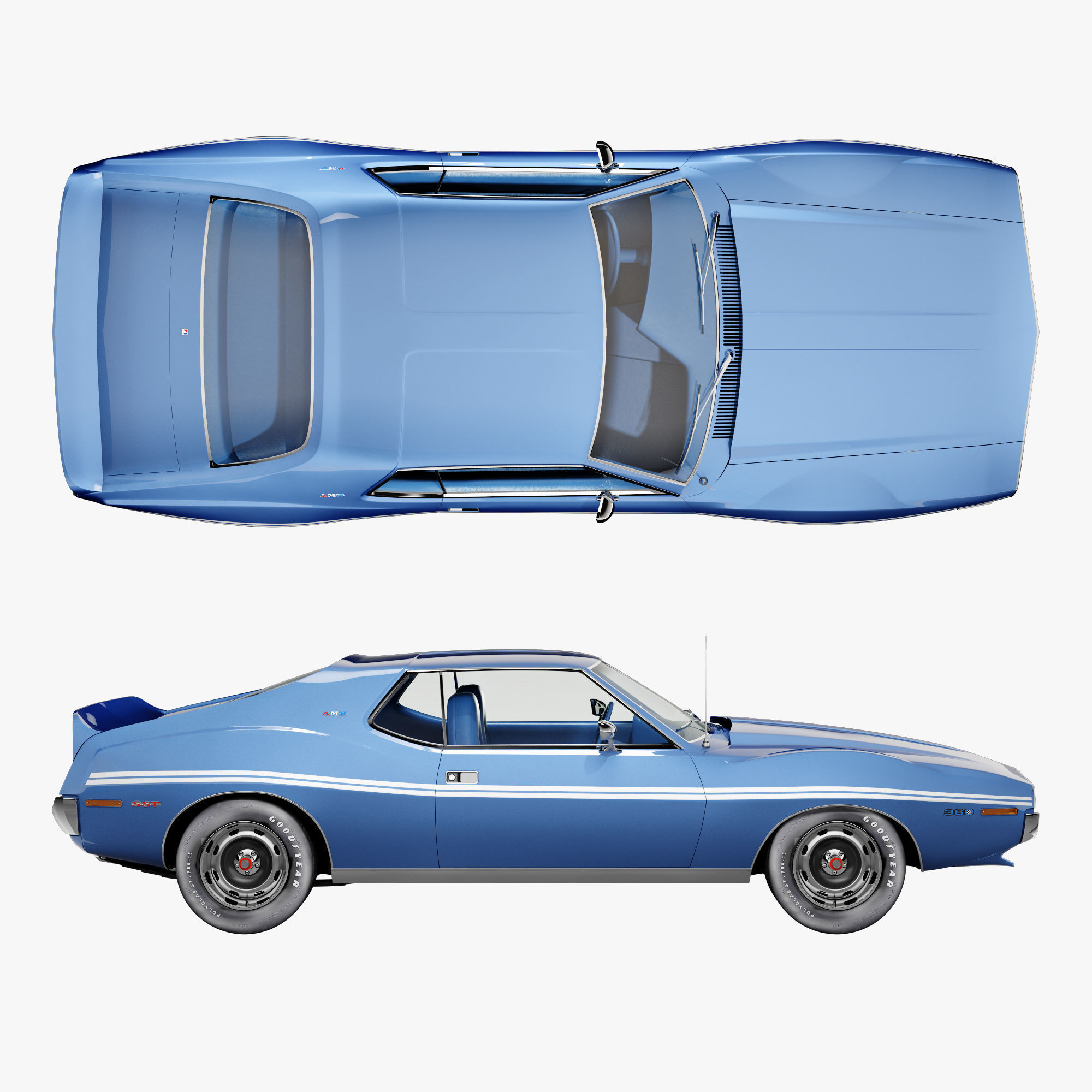 AMC AMX SST-1972 3D model_1