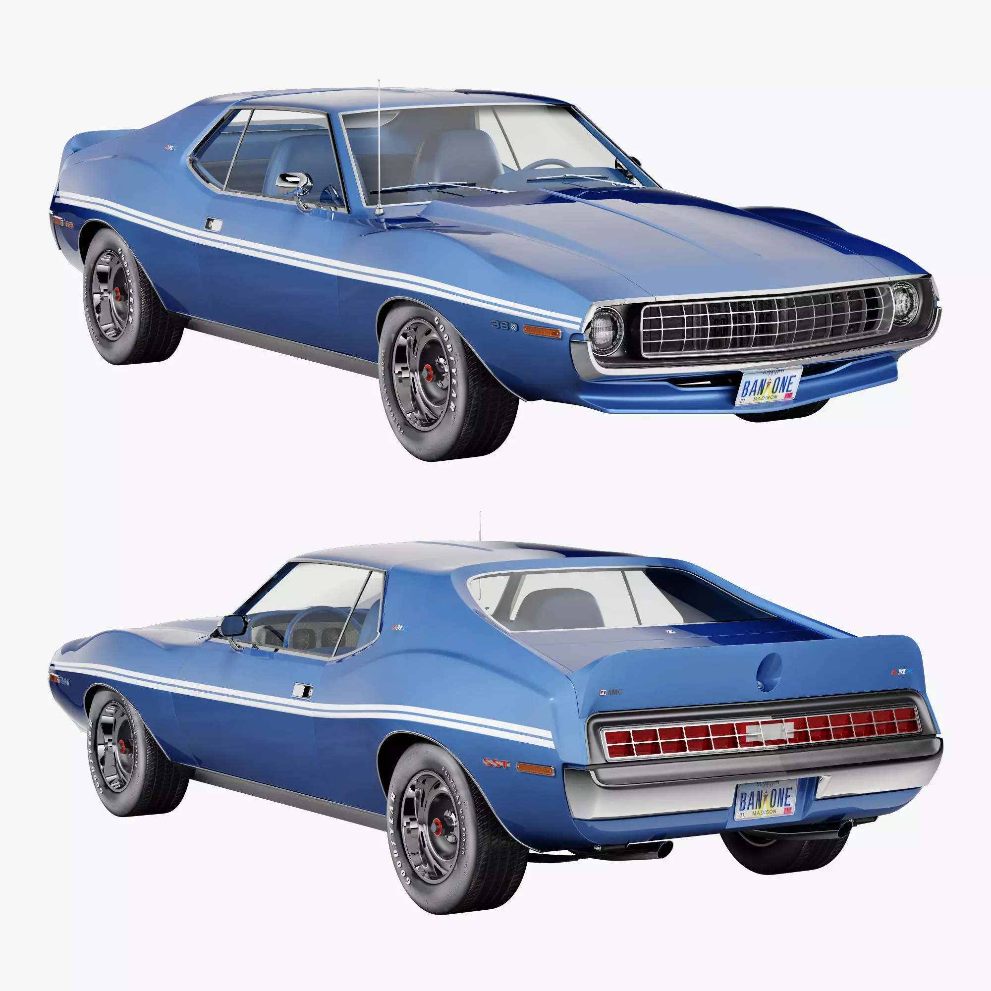 AMC AMX SST-1972 3D model_0