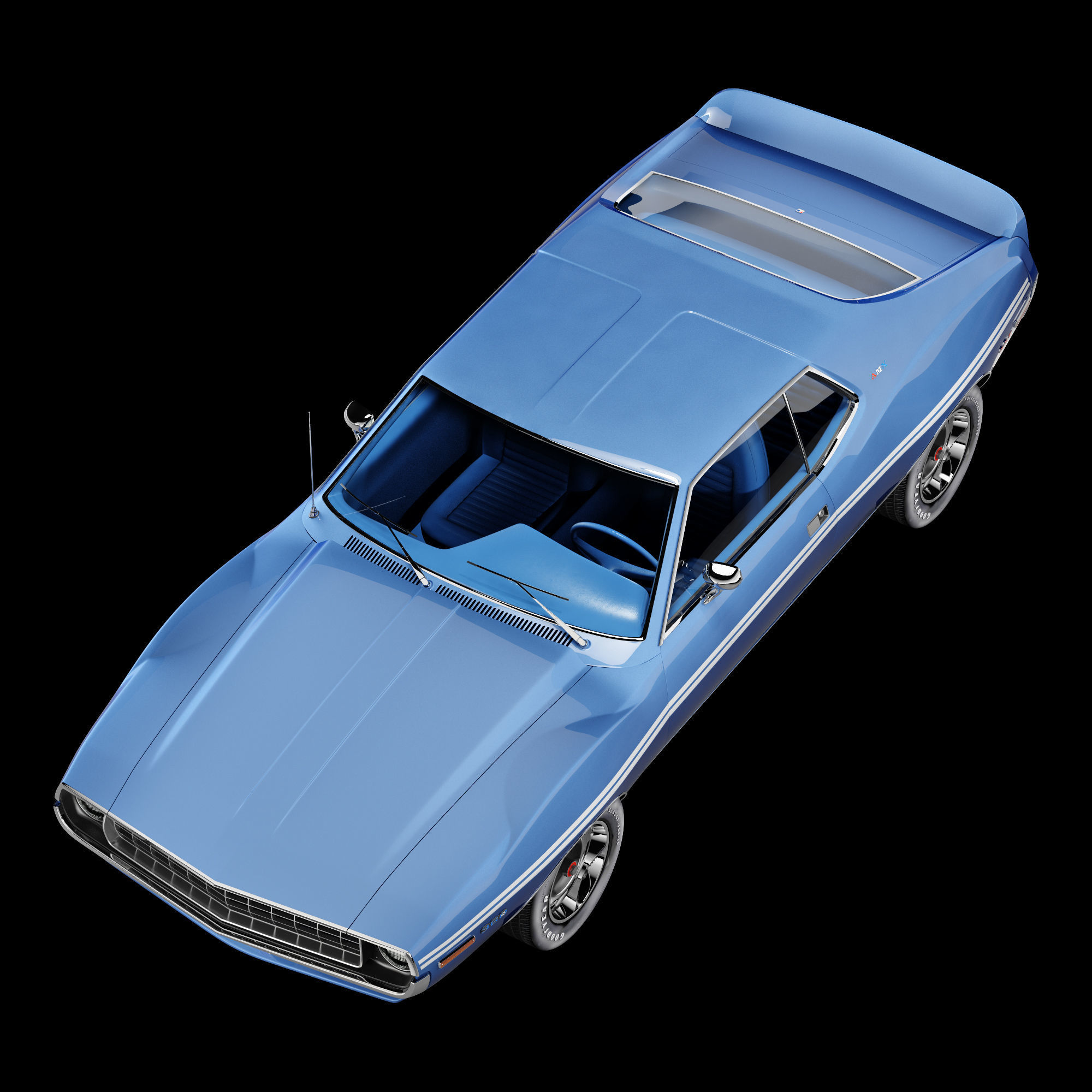 AMC AMX SST-1972 3D model_13