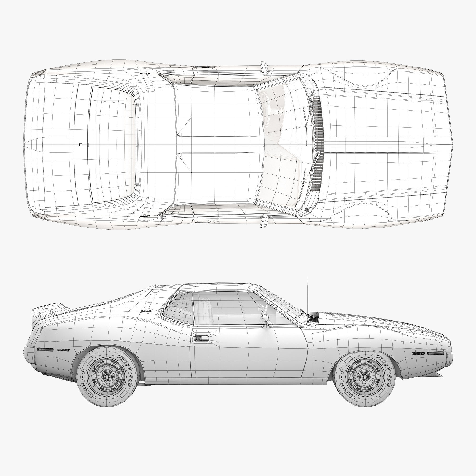 AMC AMX SST-1972 3D model_15