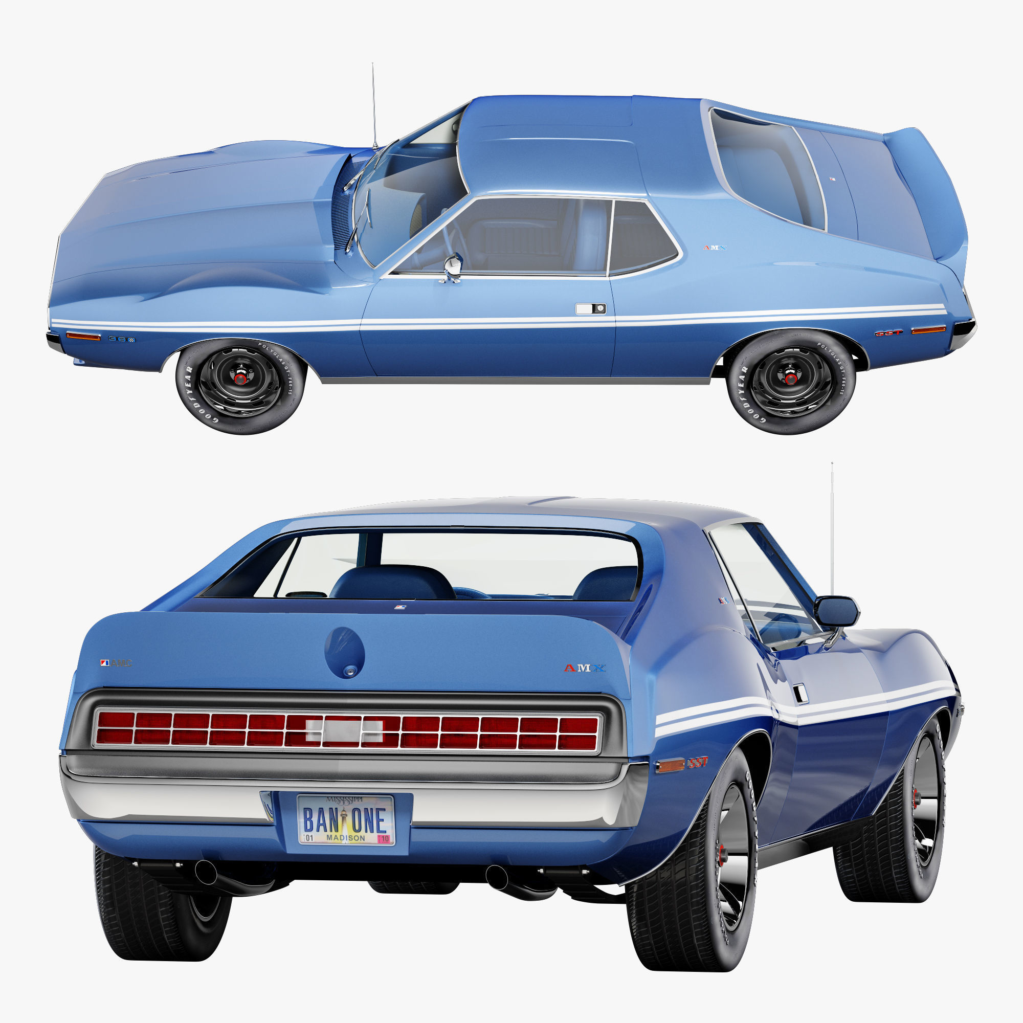 AMC AMX SST-1972 3D model_5
