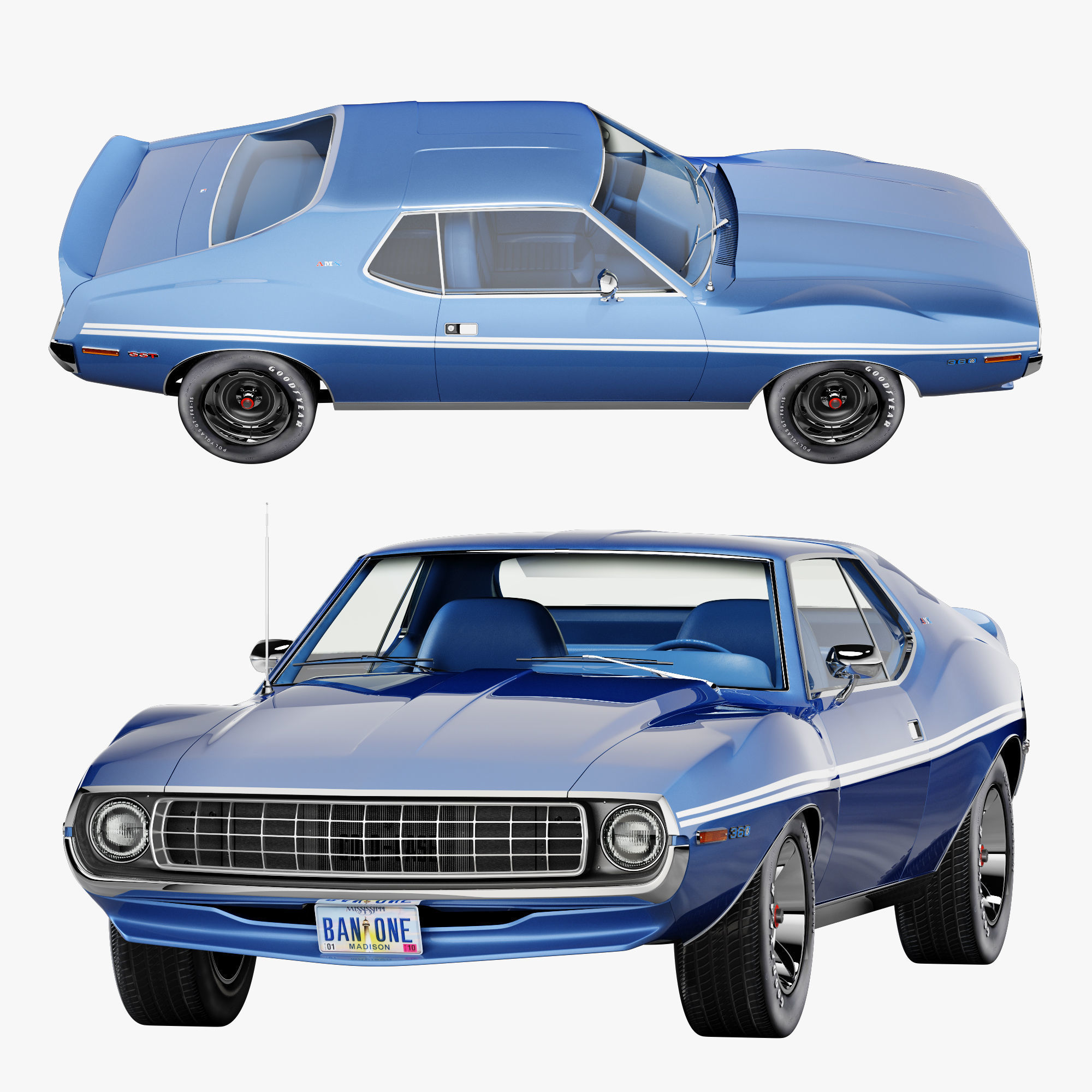 AMC AMX SST-1972 3D model_4