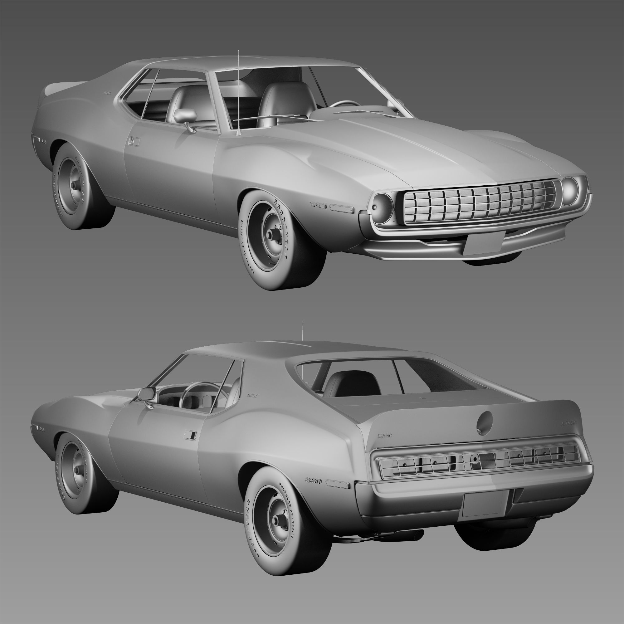 AMC AMX SST-1972 3D model_16