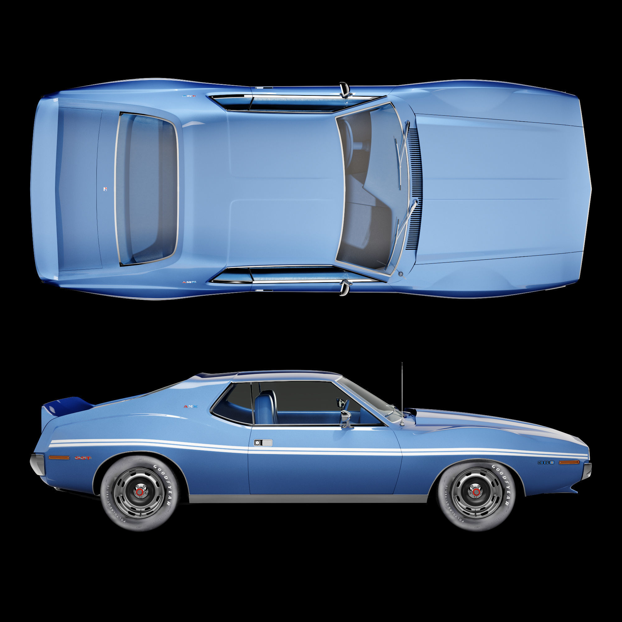 AMC AMX SST-1972 3D model_9