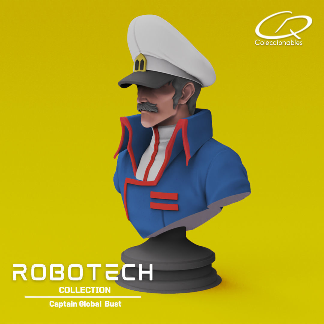 Anime Classics - Robotech - Captain Global 3D print model_4