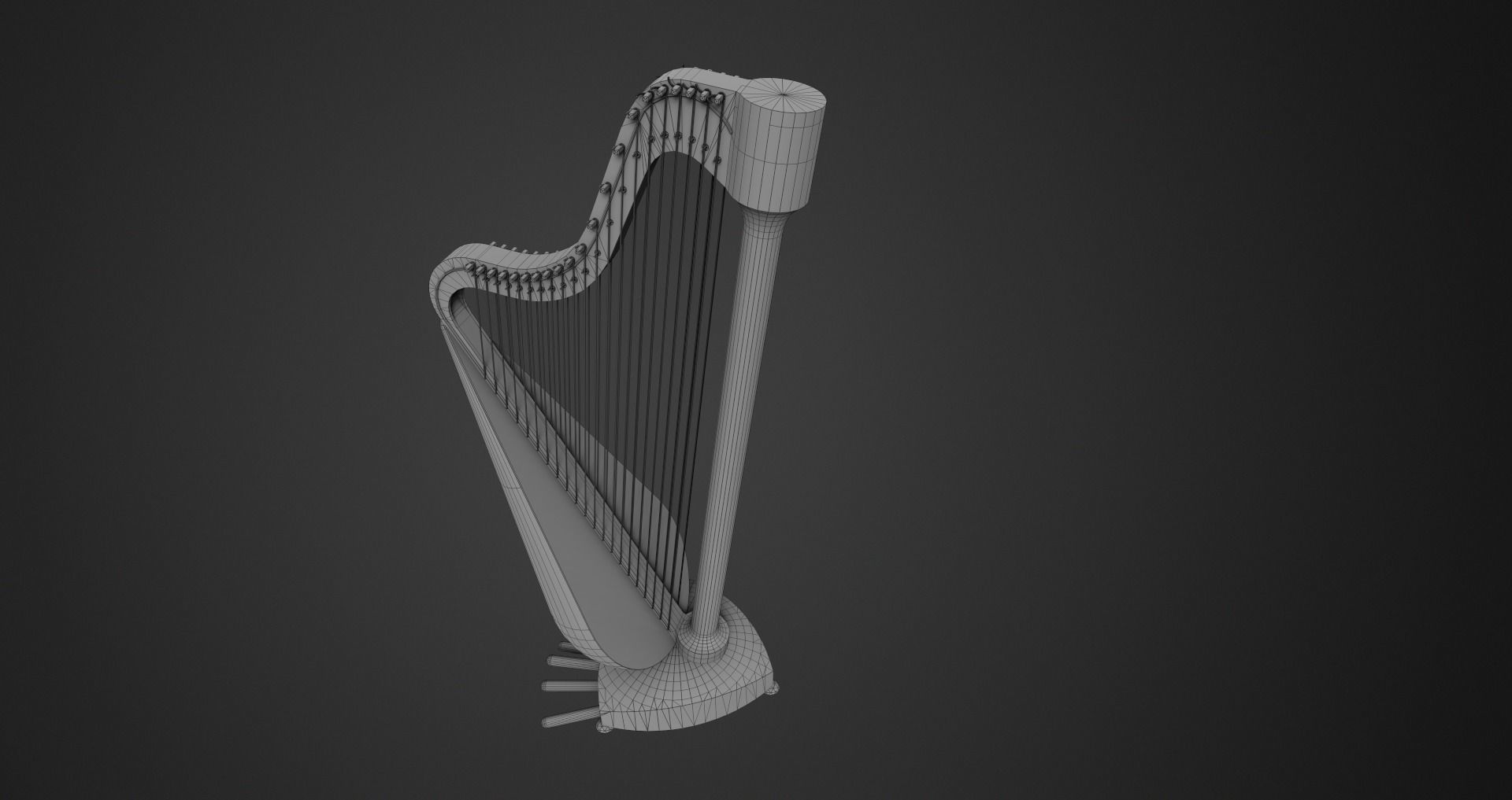 Low-Poly Musical Instruments Pack Low-poly 3D model_20