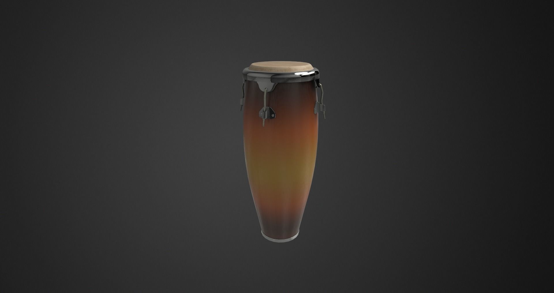 Low-Poly Musical Instruments Pack Low-poly 3D model_9