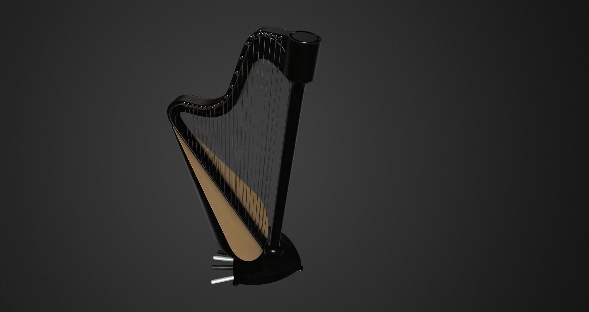 Low-Poly Musical Instruments Pack Low-poly 3D model_19