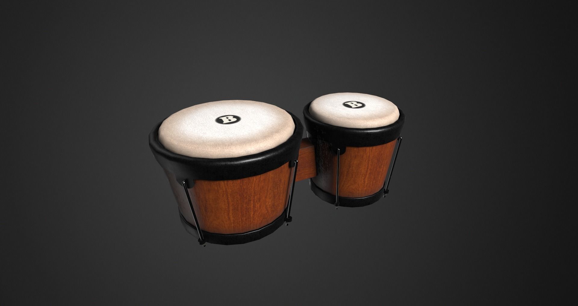 Low-Poly Musical Instruments Pack Low-poly 3D model_5