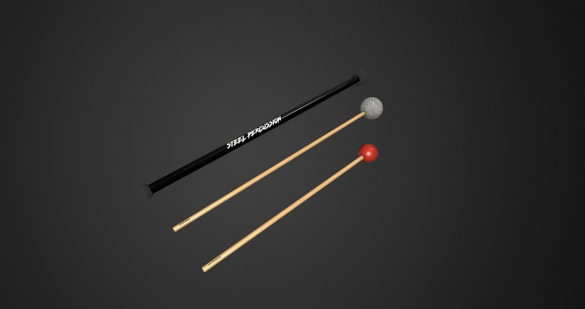 Low-Poly Musical Instruments Pack Low-poly 3D model_21