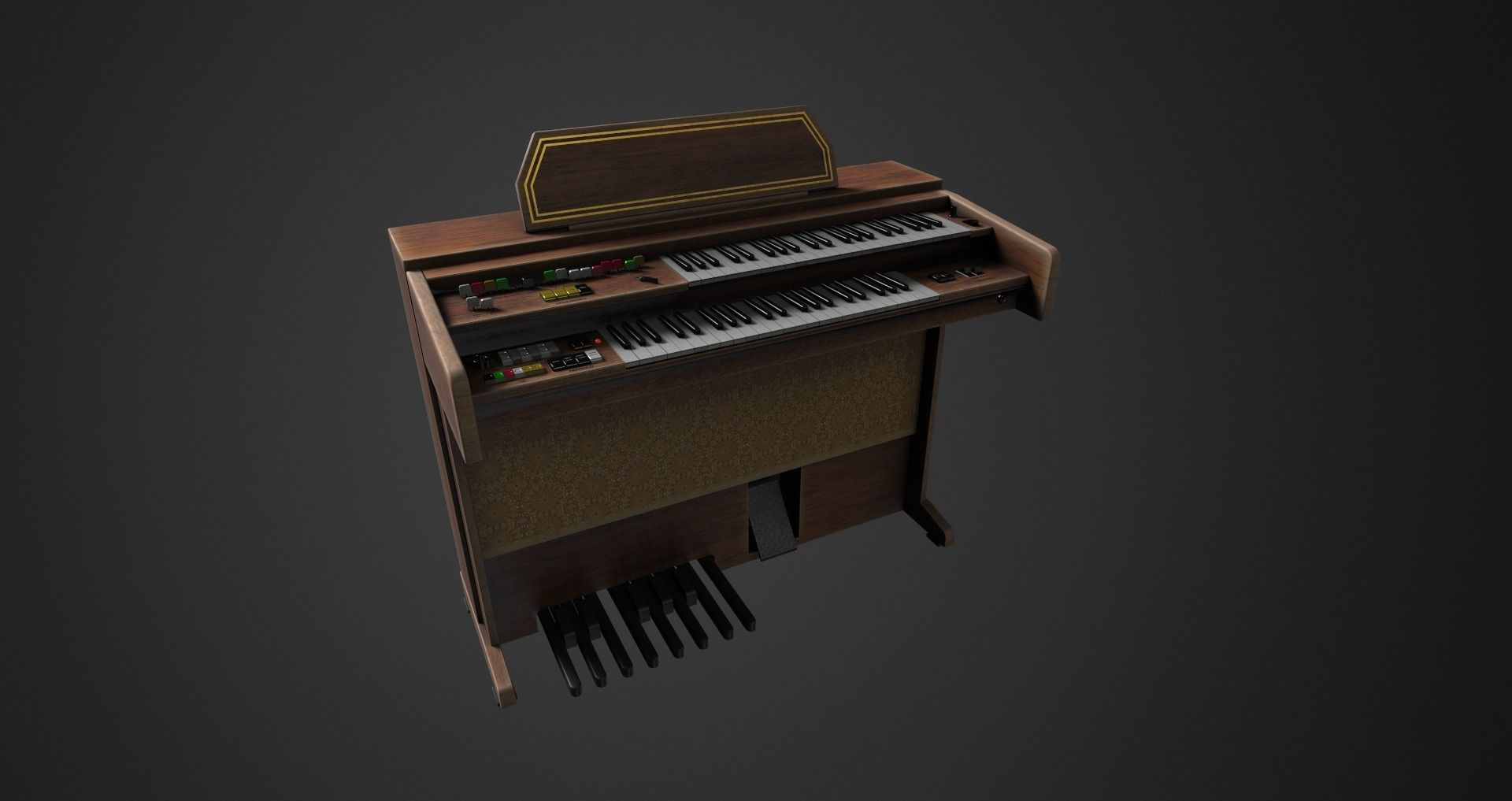 Low-Poly Musical Instruments Pack Low-poly 3D model_25