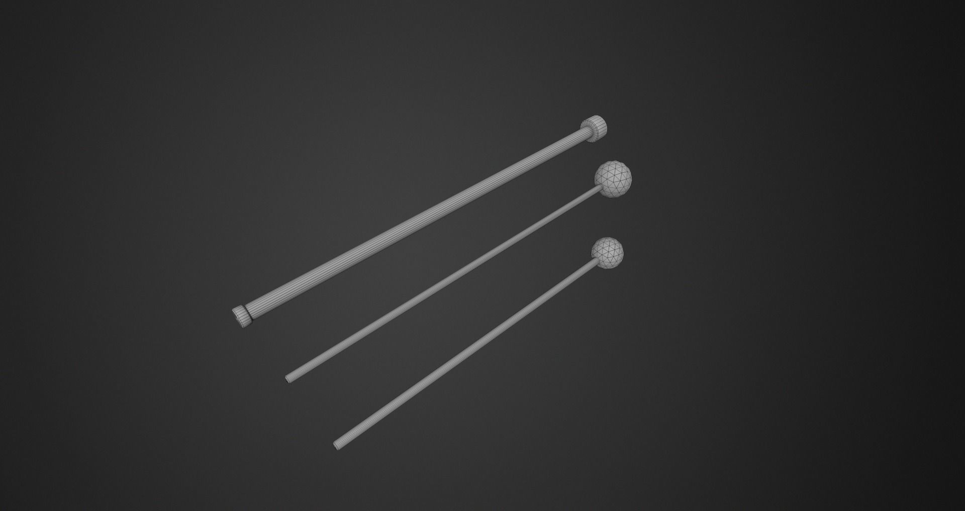Low-Poly Musical Instruments Pack Low-poly 3D model_22