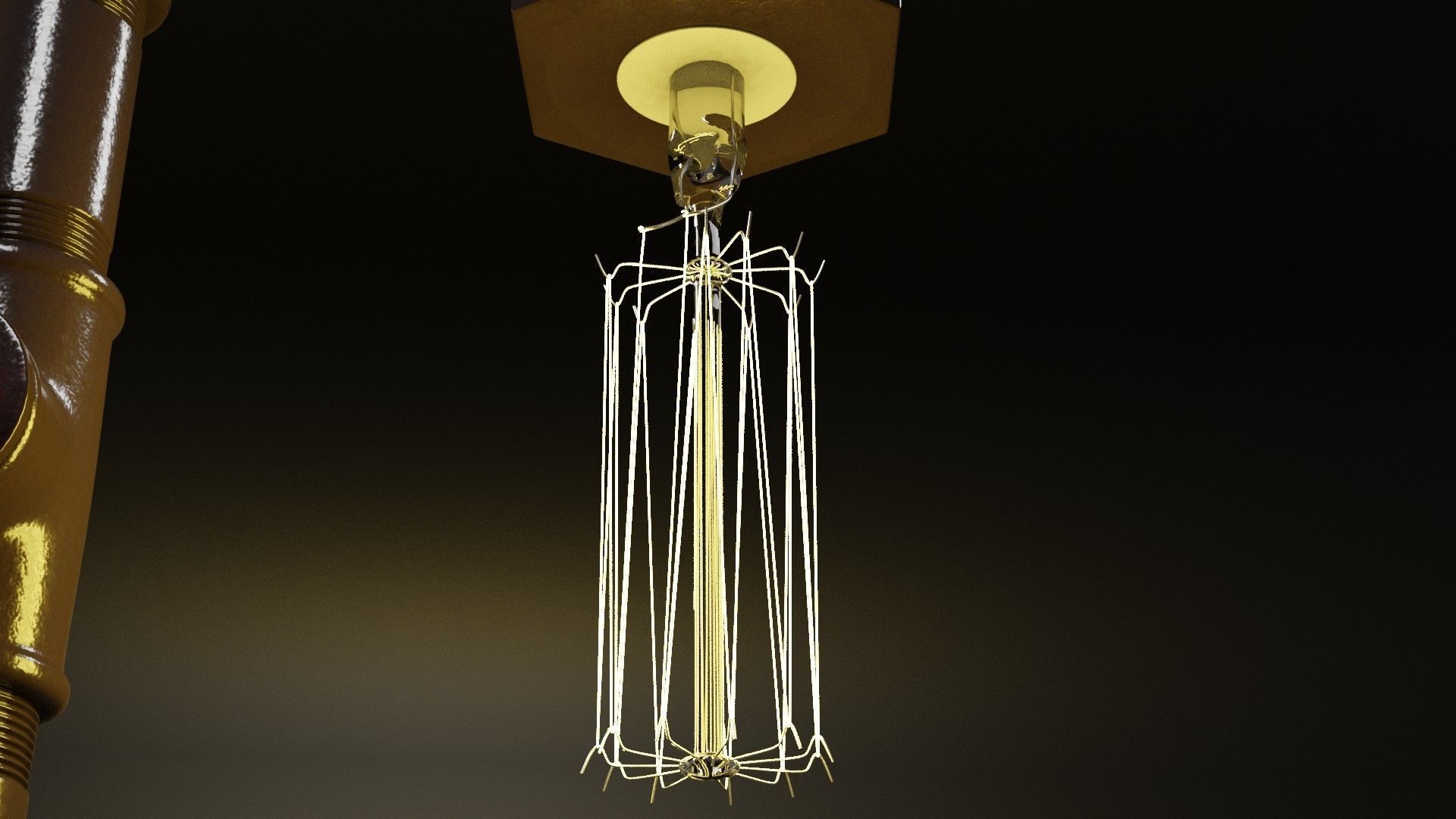 Table lamp 3D model_5