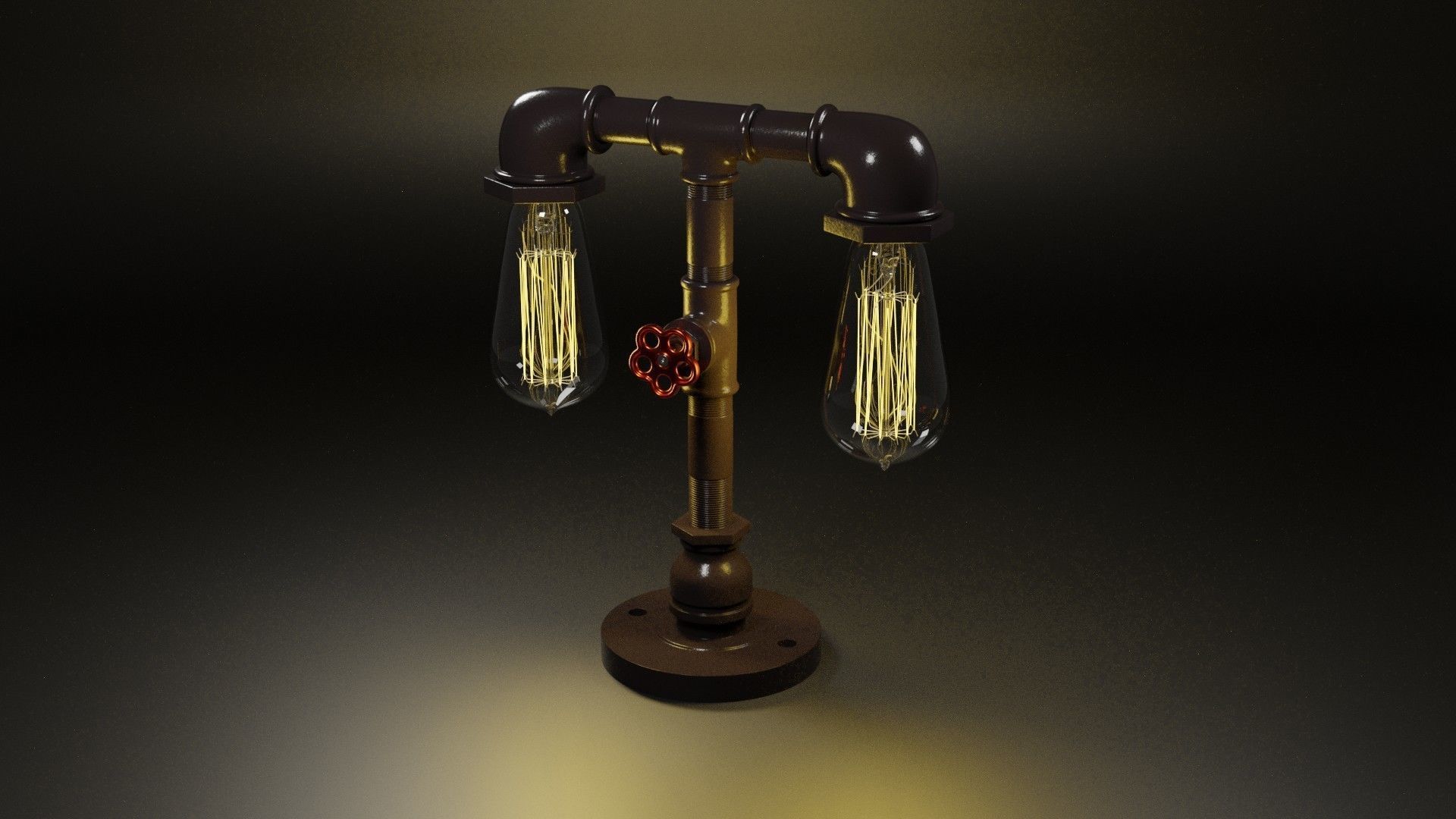Table lamp 3D model_3