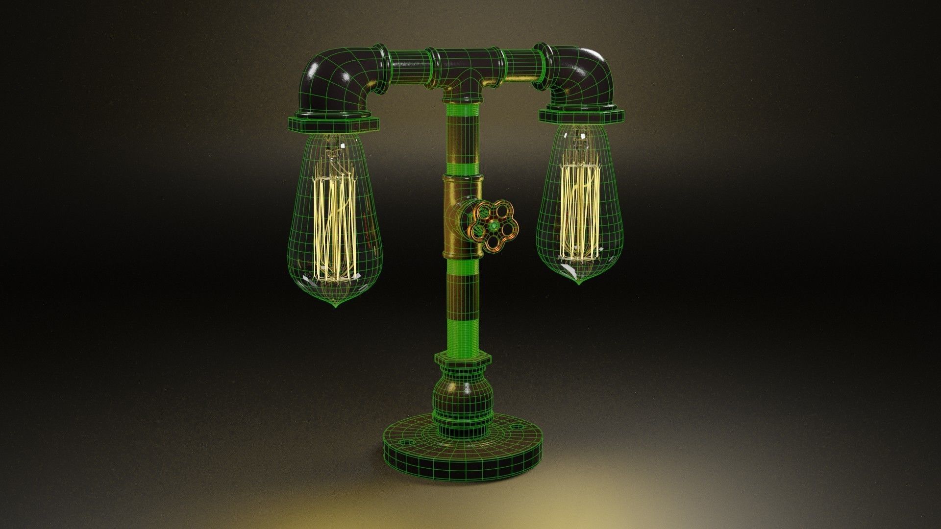 Table lamp 3D model_7