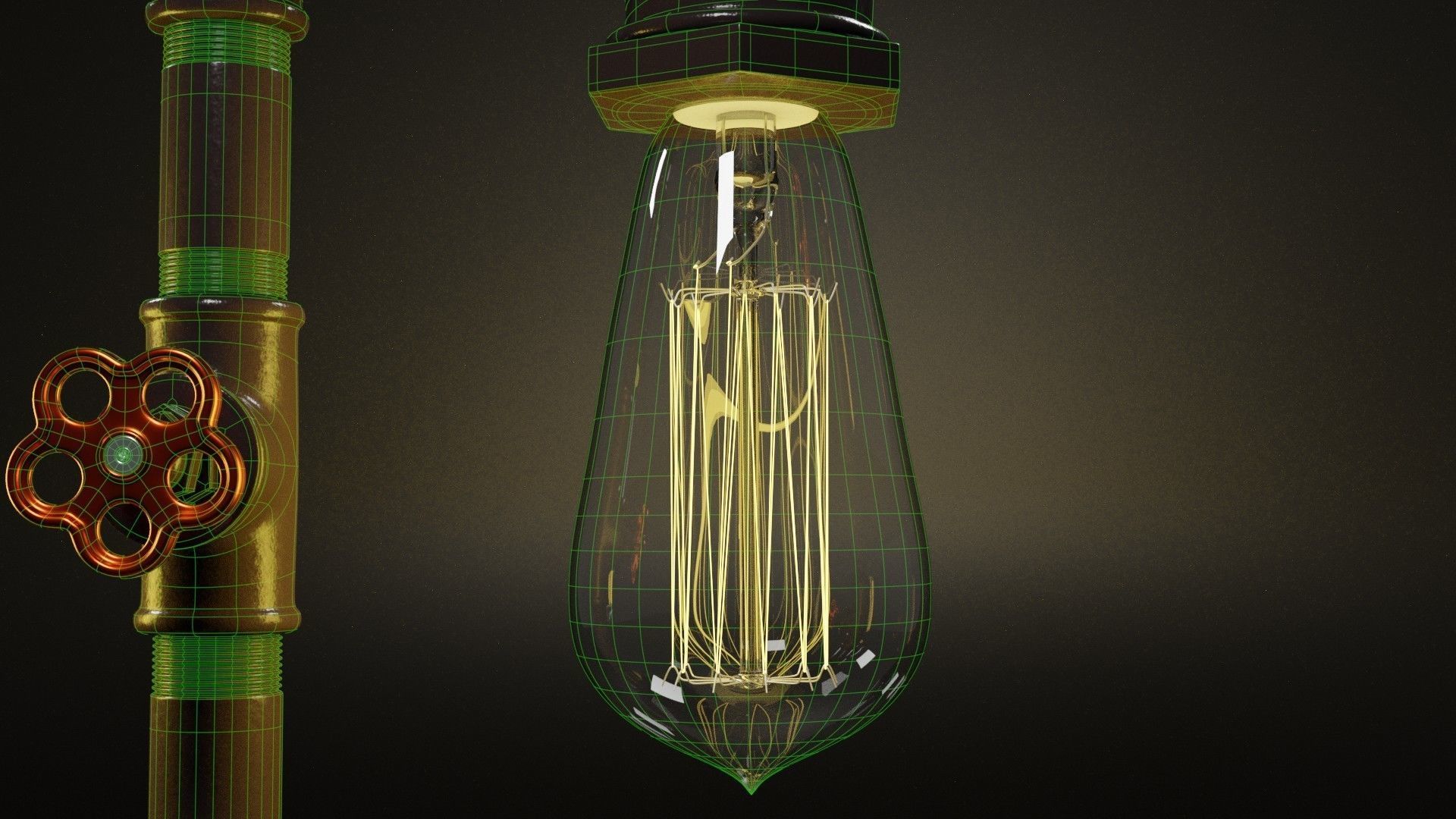 Table lamp 3D model_16