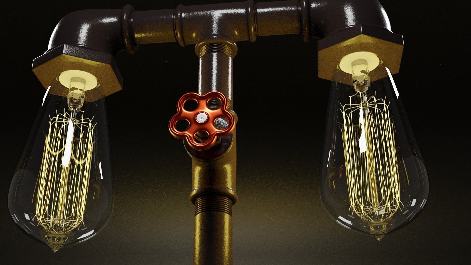 Table lamp 3D model_4