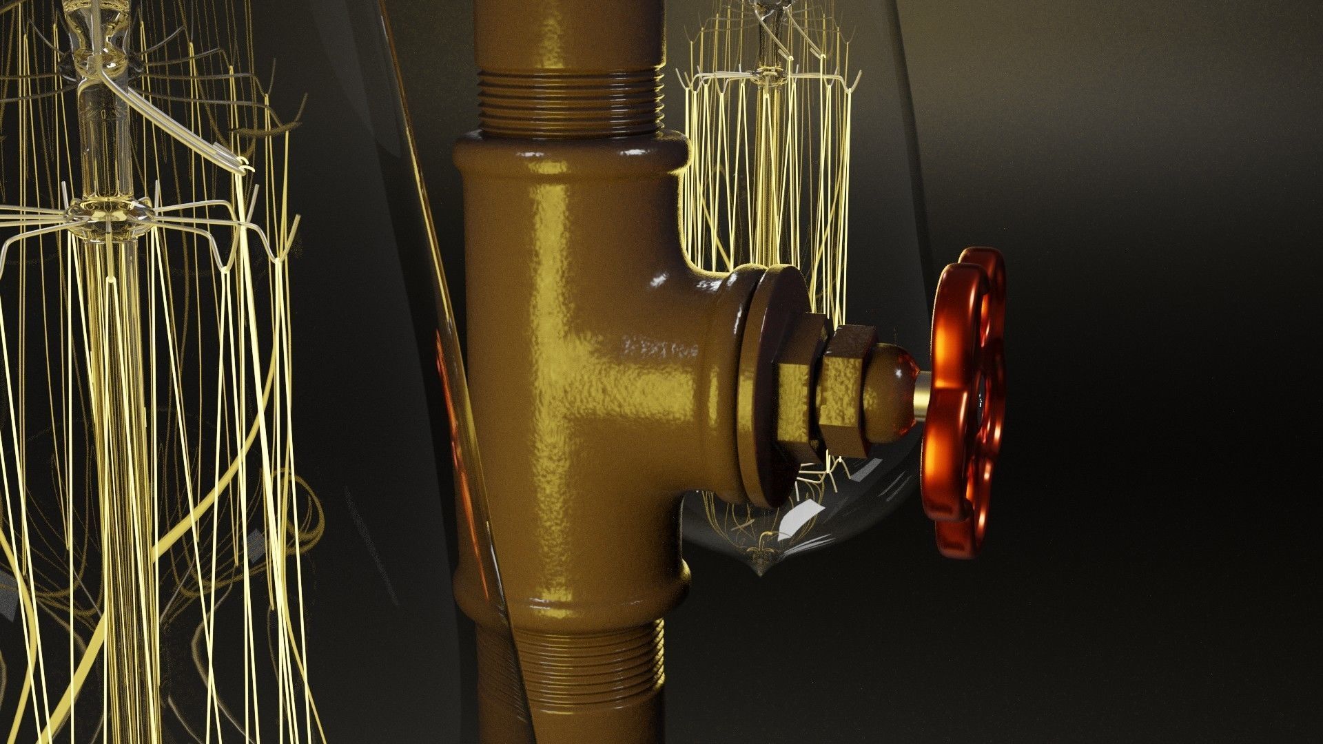 Table lamp 3D model_1