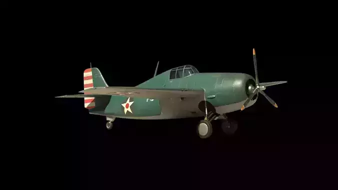 Grumman F4F Wildcat  -  3D MODEL