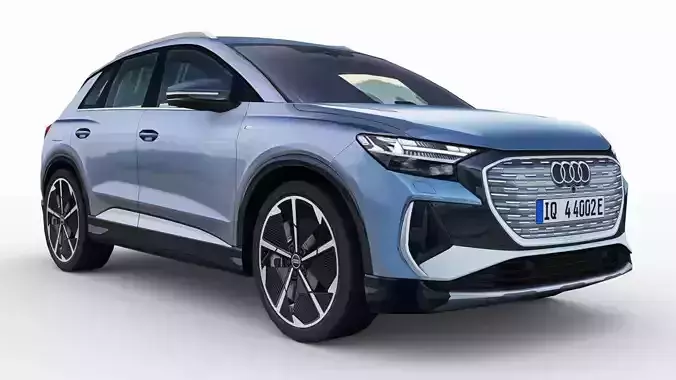 Audi Q4  e-tron 2022 Low-poly 3D model
