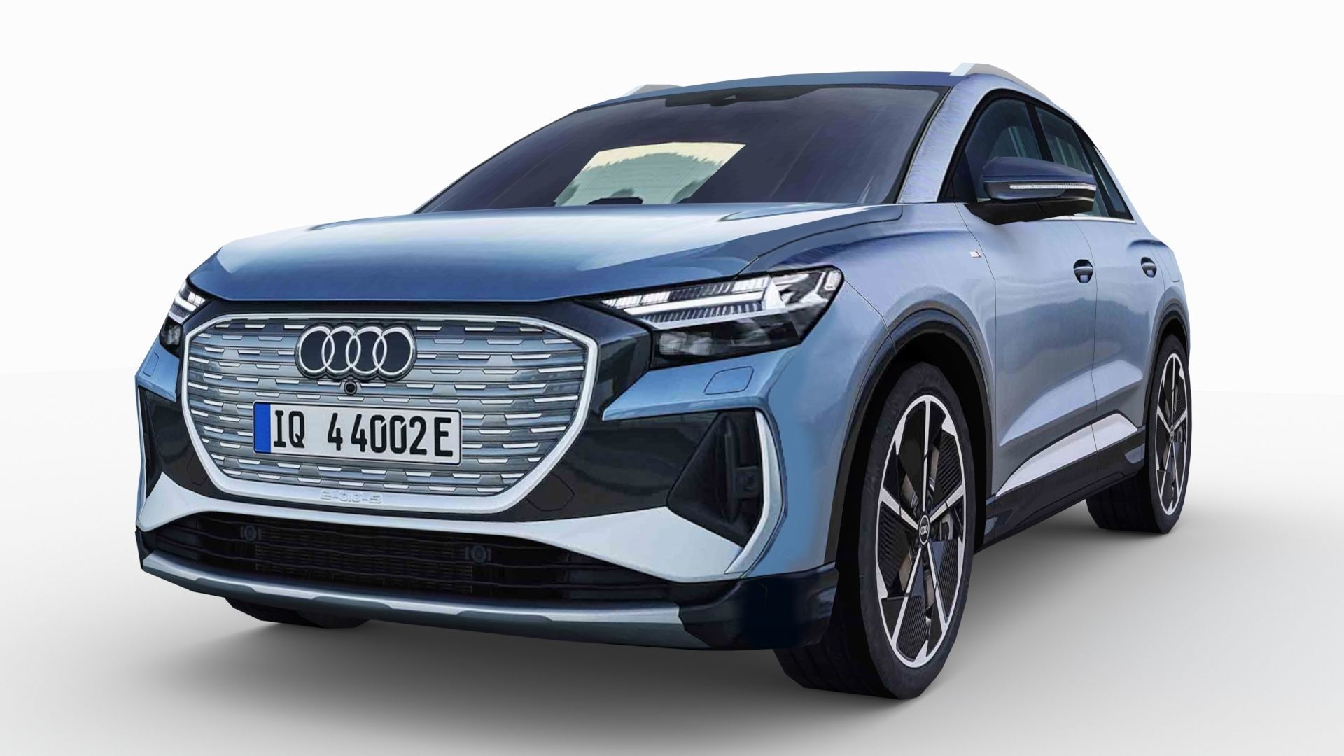 Audi Q4  e-tron 2022 Low-poly 3D model_2