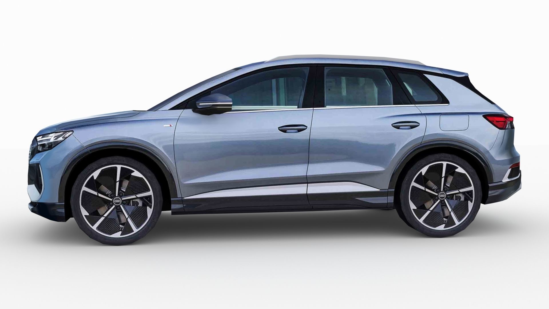 Audi Q4  e-tron 2022 Low-poly 3D model_3