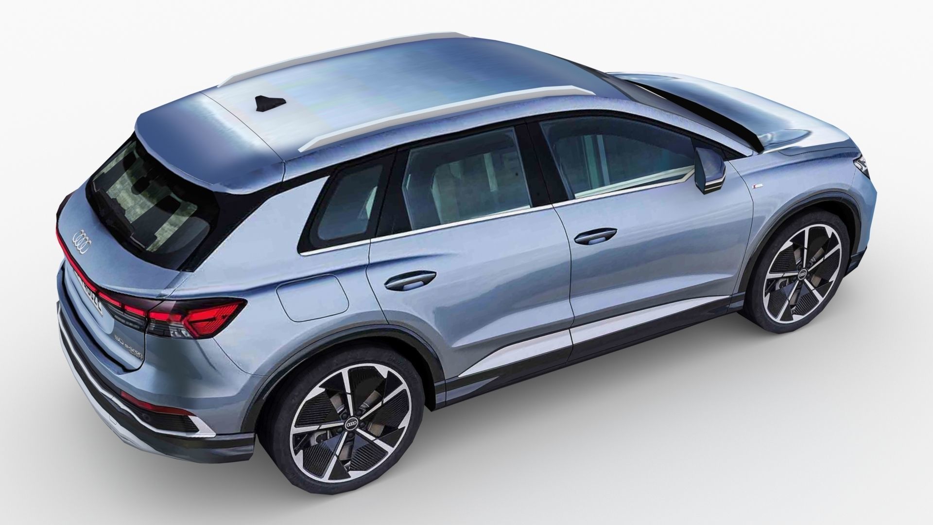 Audi Q4  e-tron 2022 Low-poly 3D model_6