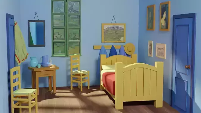van Gogh  room In Arles 3D model