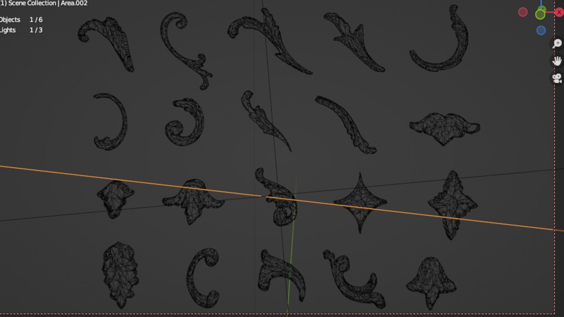 Acanthus Leaves Collection 09 3D model_5